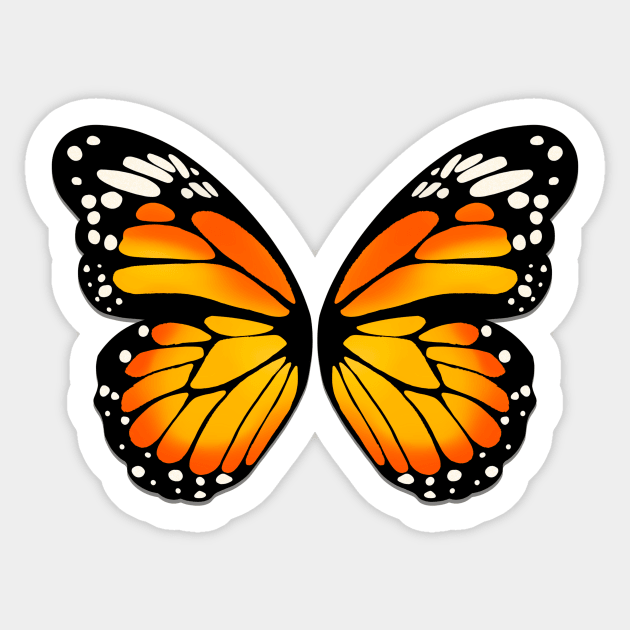 Monarch butterfly Sticker by SusanaDesigns